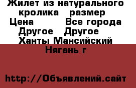 Жилет из натурального кролика,44размер › Цена ­ 500 - Все города Другое » Другое   . Ханты-Мансийский,Нягань г.